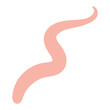 Pink brushstroke line