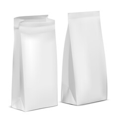 Poster - Open And Close White Plastic Or Paper Packaging