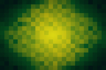 Wall Mural - abstract pattern mosaic background. square shape with dark green gradient yellow. texture design for