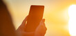© candy1812 - Woman hands holding smartphone at outdorrs in the evening