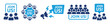© Icons-Studio - Join us icon set. Hiring employment symbol. Human resources concept.