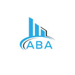 ABA letter logo. ABA blue image. ABA Monogram logo design for entrepreneur and business. ABA best icon.
