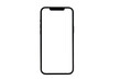 © Kenstocker - Smartphone blank screen isolate on white background.