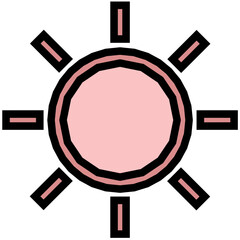 Poster - Sun Colored Line Icon