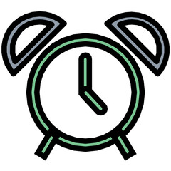 Poster - Timepiece Colored Line Icon