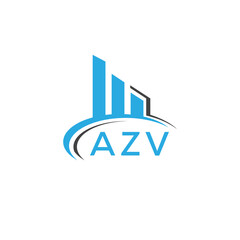 AZV letter logo. AZV blue image. AZV Monogram logo design for entrepreneur and business. AZV best icon.
