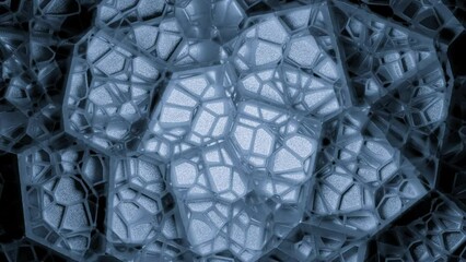 Aufkleber - Moving Liquid Web. Design. Abstract 3d web with colorful moving patterns. Layered liquid web moves in pattern