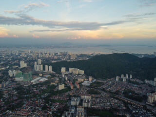 Aerial view Farlim town