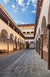 Florence, Italy. The courtyard of the convent as part of the Orphanage complex (Ospedale degli Innocenti)