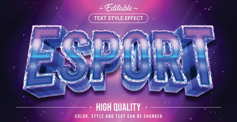 Poster - Editable text style effect - E-Sport text style theme.