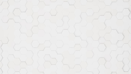 Aufkleber - Realistic abstract honeycomb background. 3d rendering.