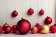 © Llama-World-studio - Balls red, yellow lying, Christmas decorations, ball, near