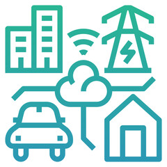 Poster - internet things icon