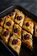 Homemade baklava with pistachios and walnuts