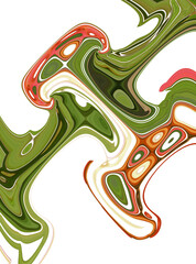 Poster - colorful abstract illustration background with lines