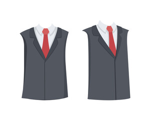 Office Man Upper Body as Constructor and Creation Vector Set