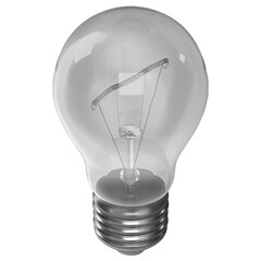 Poster - 3d rendering illustration of a light bulb