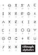 Tifinagh Alphabet, Amazigh text vector, berber letter, tifinagh hand script, amazigh brush letters.