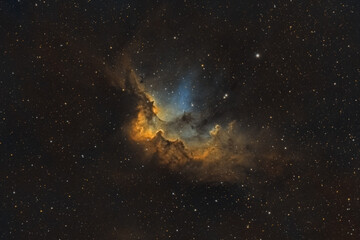 Wall Mural - wizard nebula deep sky astrophotography object