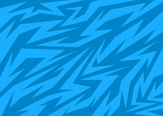 Poster - abstract background with blue various geometric sharp and arrow pattern. seamless sharp and arrow pa
