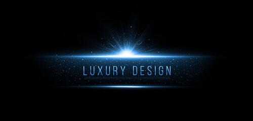 Wall Mural - abstract shine banners with twinkle star. luxury element with sparkles particles. luminous design fo