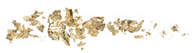 Gold Foil Flakes (2), Art And Craft Supply, Graphic Design Element, Isolated 