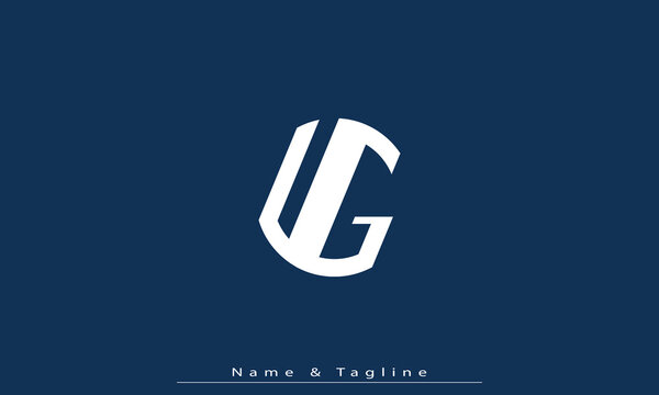 Alphabet letters Initials Monogram logo UG , GU