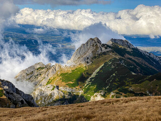 Fototapeta panorama widok góra niebo krajobraz