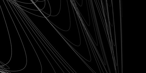 Modern black background with white lines design