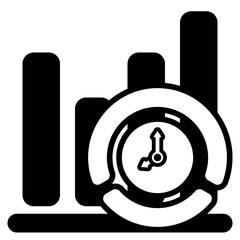 Sticker - analysis glyph icon