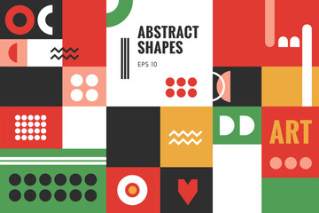 Wall Mural - abstract geometric poster cover flyer designs vector illustration