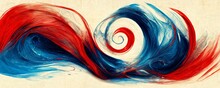 Abstract Red And Blue Swirl Background Texture