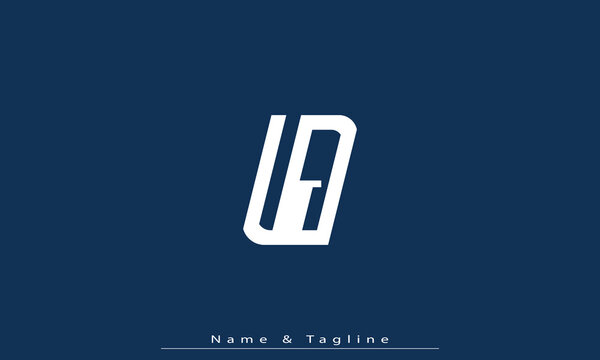 Alphabet letters Initials Monogram logo UJ , JU