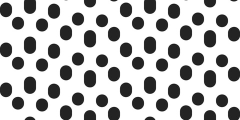 Aufkleber - Seamless vector pattern of dots and longitudinal ovals, stylish polka dots. Print and various stylish design.