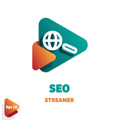 Wall Mural - SEO Streamer Logo