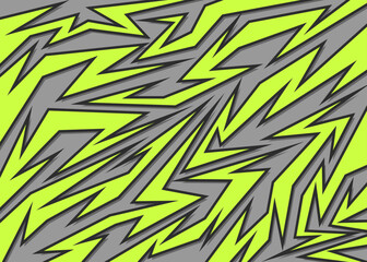 Poster - abstract background with green various geometric sharp and arrow pattern. seamless sharp and arrow p