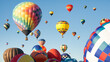 © RooM The Agency - Close-up of Hot Air Balloons in flight at international balloon fiesta, Albuquerque, New Mexico, USA