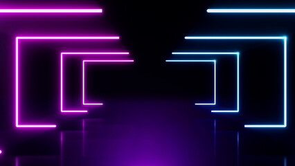 Wall Mural - abstract sci-fi retro style of the 80s. laser neon bright background. design for banners advertising