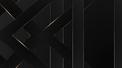 Wall Mural - Black and gold background