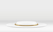 © provectors - 3d stage white elegant podium minimalist exhibition decor element realistic vector illustration