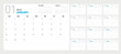 Calendar 2023 week start Sunday corporate design planner