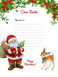 Letter to Santa ,Christmas background 