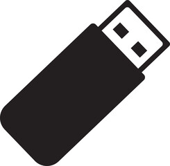 Wall Mural - png usb flash icon isolated.	