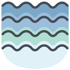 Wall Mural - ocean, sea waves, water, water, wave, waves, Element, icon, texture, wallpaper, pattern, blue, curve, line, vector, illustration, wavy, nature, design, sea