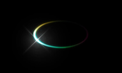 Wall Mural - round frame. plasma magical portal. circle light effect.