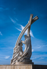 Sticker - view of the Coronation of King Saint Stephen statue in Esztergom