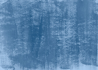 Wall Mural - hand painted sheet of paper with blue brush strokes. template for design, space for text