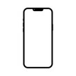 © Kingppin - A transparent cellphone, an isolated device, new technology, a simple illustration for websites and contents on white background, flat style art