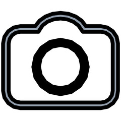 Sticker - Camera Vector Icon