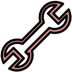 Wall Mural - Wrench Vector Icon